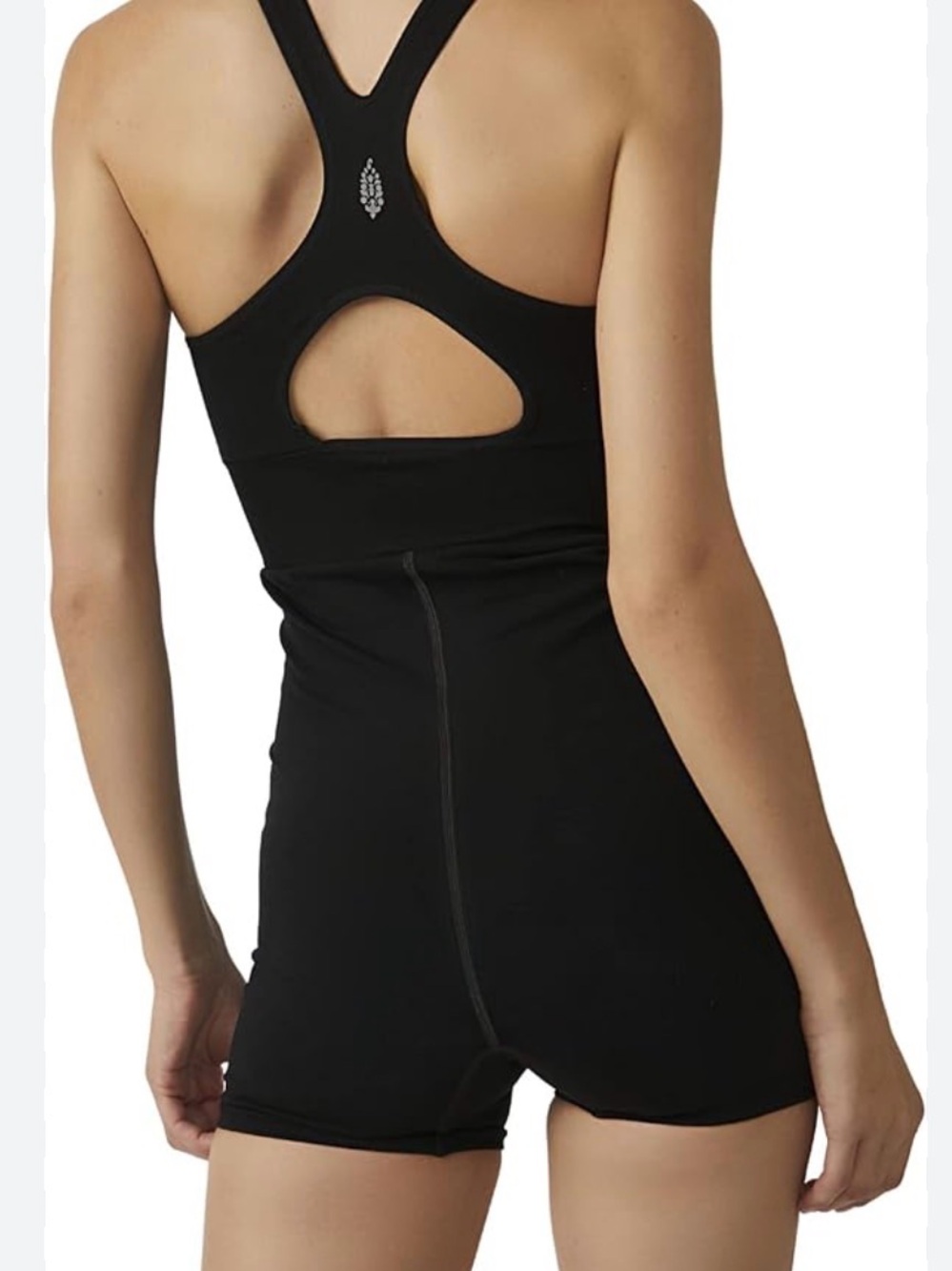 Free people movement xs/s every single time runsie black romper racerback new
